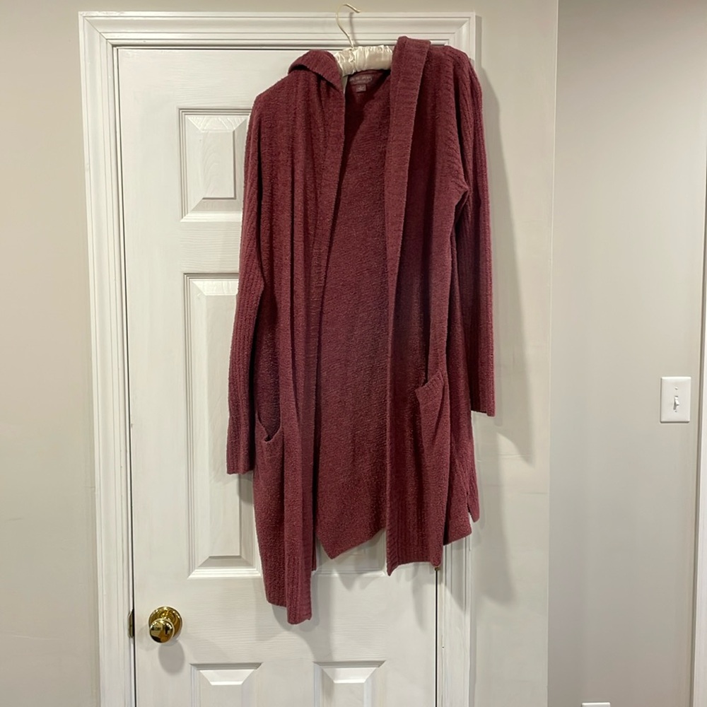 Barefoot dreams burgundy cardigan - New without tags
